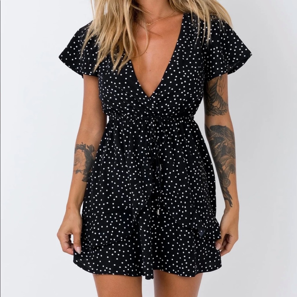 Princess Polly black mini dress